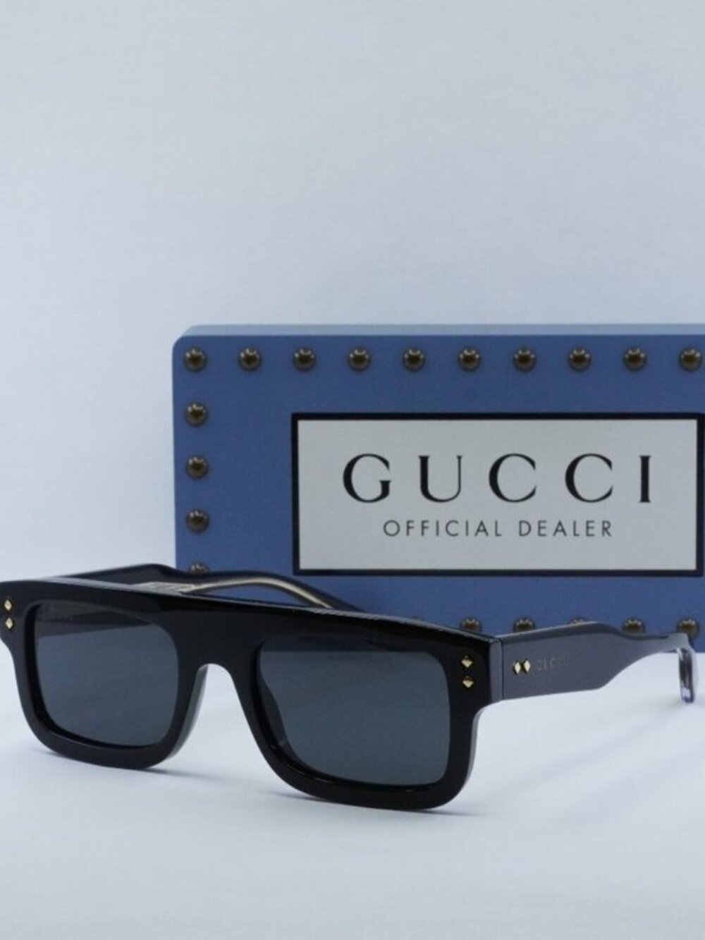 Gucci GG1085S 001 Square Sunglasses - Black/Grey - Picture 2 of 11